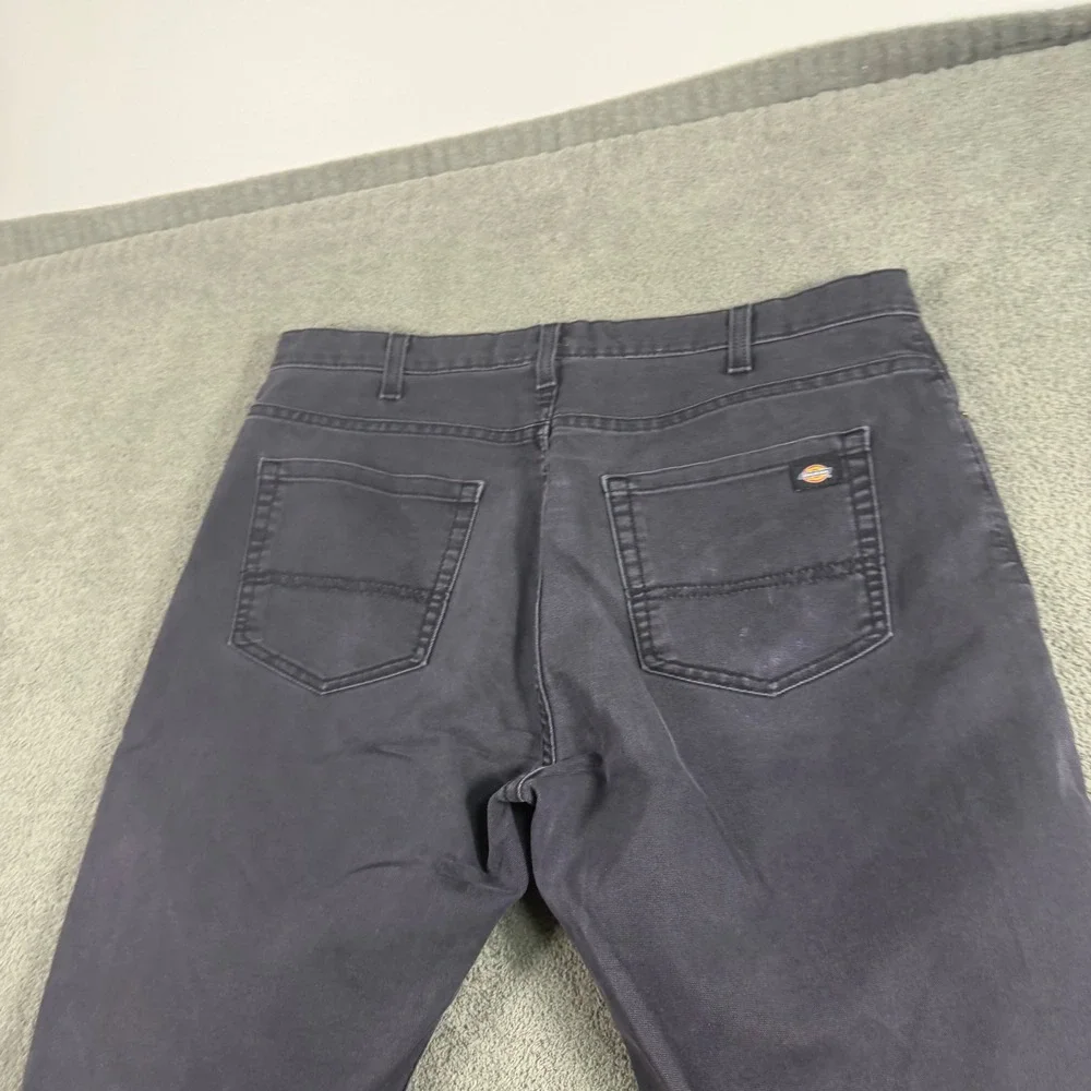 Dickies Flex Regular Fit Straight Leg Pants Mens 38x32 Black DP803SBK Canvas